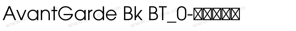 AvantGarde Bk BT_0字体转换